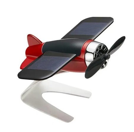 ソーラー飛行機　太陽電池でプロペラが回転　マスコット　☆_画像2