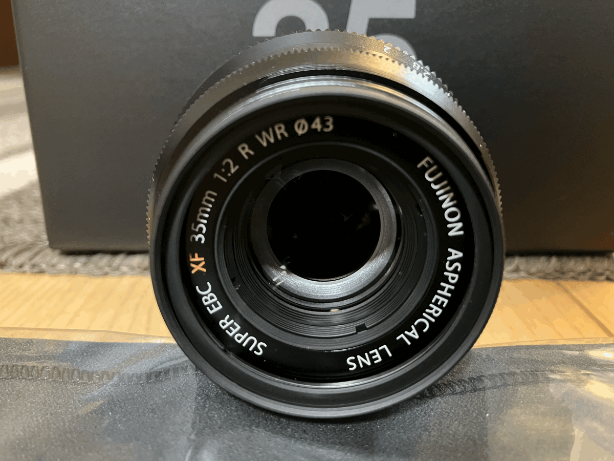 1円 新品同様 付属品完備 FUJIFILM フジノンXFレンズ 単焦点 XF35mmF2 R WR ブラック 2024.3購入の画像10