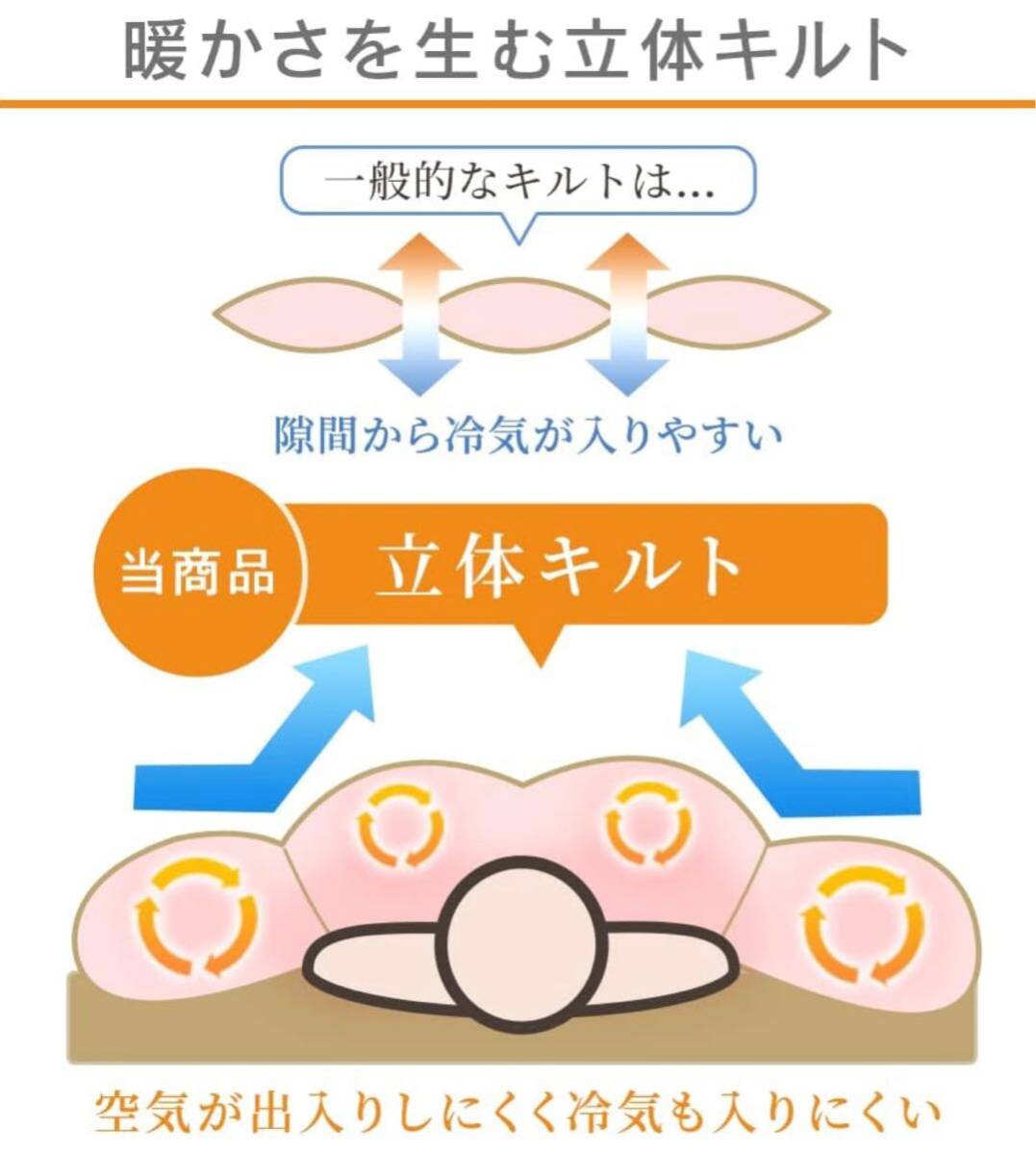 【未使用】アイリスプラザ 羽毛布団 シングル ホワイトダックダウン90% 日本製 4つ星 CILシルバーラベル アレルゲン低減 ブラウンの画像4