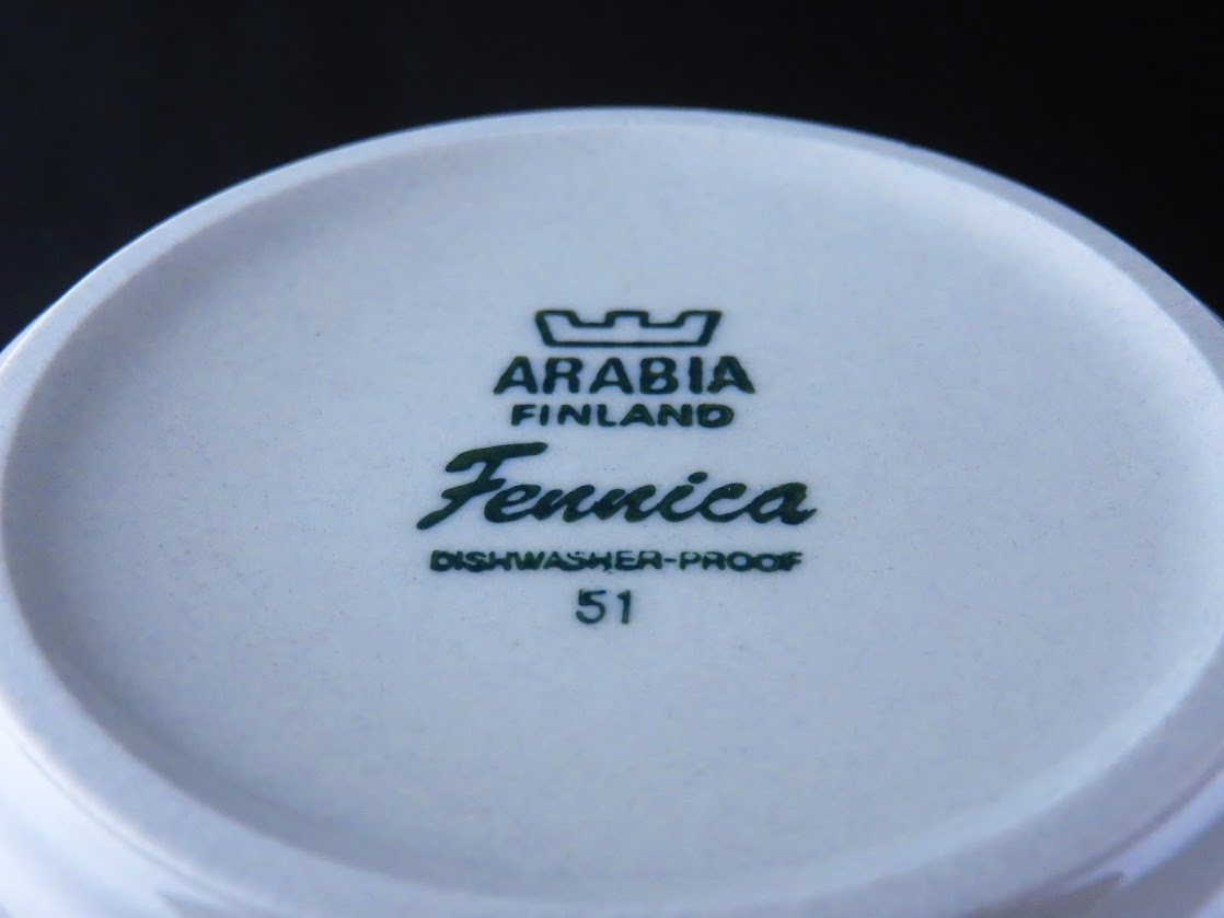 ARABIA/アラビア Fennica/フェニカ Richard Lindh/リチャードリンド Ulla Procope/ウラプロコッペ マグカップ&ソーサー Dハンドル [2]の画像8
