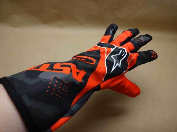 アルパインスターズ新品特価サイズ多数！■ レーシングカートグローブ TECH-1 K RACE V2 GLOVE■CAMO オレンジ alpinestarsの画像3