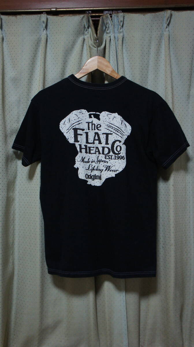 [The Flat Head] フラットヘッド Tシャツ サイズ40(L) ブラック_画像4