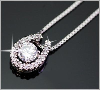 【格安】豪華 大粒 馬蹄 ダイヤモンド ネックレス 1.5ct PT900NY6 2211_画像1