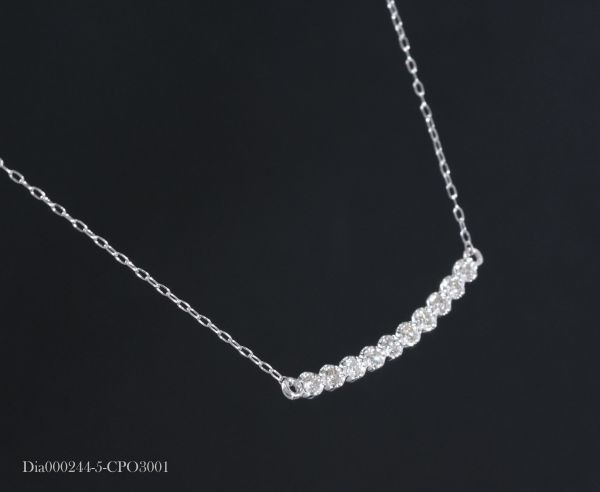 ダイヤモンド ネックレス 最高品質 0.15ct PT850 プラチナ製品 国内生産 限定 4411の画像3