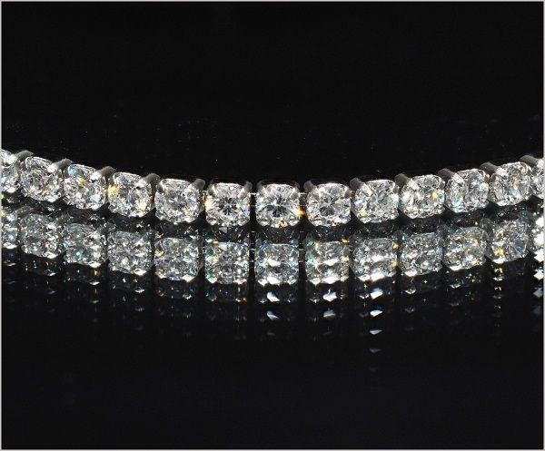 [ cheap beautiful brilliancy ] diamond plate tennis bracele 5.0ct! size adjustment possible ( limitation arrival commodity WG 1-1212