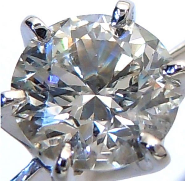 【輝き】一粒 ダイヤモンド ネックレス 大粒 特大 PT900 PT850 pt90085015 プラチナ製品 1-1212の画像1
