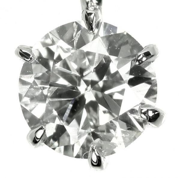 【輝き】一粒 ダイヤモンド ネックレス シンプル 大粒 PT900 プラチナ製品 国内生産 高品質 限定出品 1212の画像1