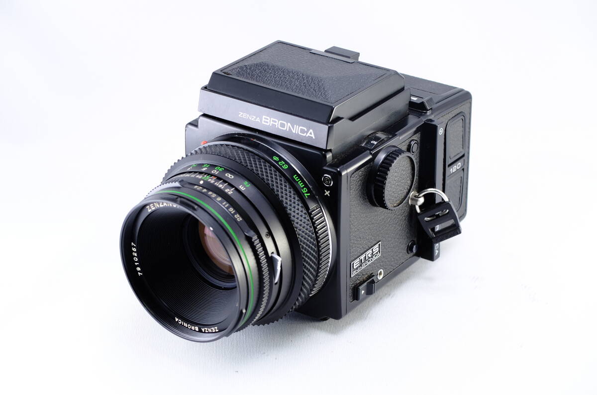 【C05D】【ジャンク】ZENZA BRONICA ゼンザブロニカ ETR S + ZENZANON EII 75mm F2.8 中判 MF フィルムカメラの画像3