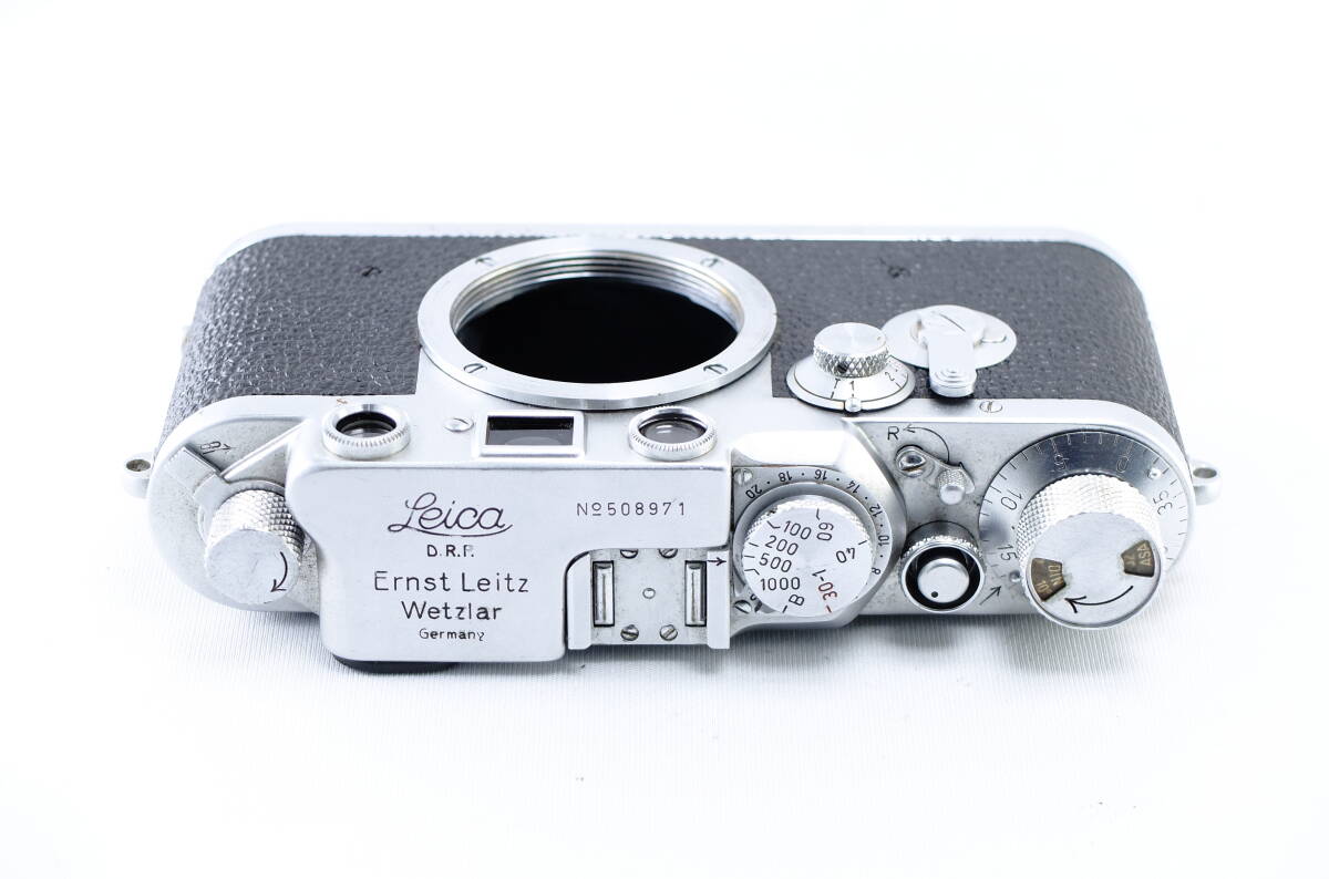 【D02D】【売り切り】Leica ライカ Ⅲf セルフタイマー付き ボディ Leitz レンジファインダー フィルムカメラの画像5