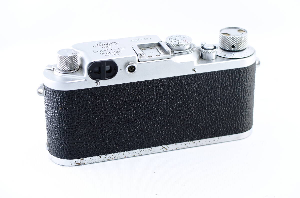 【D02D】【売り切り】Leica ライカ Ⅲf セルフタイマー付き ボディ Leitz レンジファインダー フィルムカメラの画像4