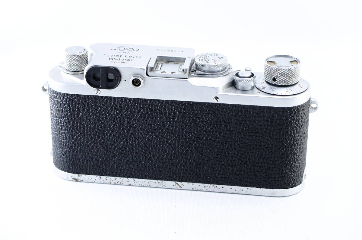 【D02D】【売り切り】Leica ライカ Ⅲf セルフタイマー付き ボディ Leitz レンジファインダー フィルムカメラの画像3
