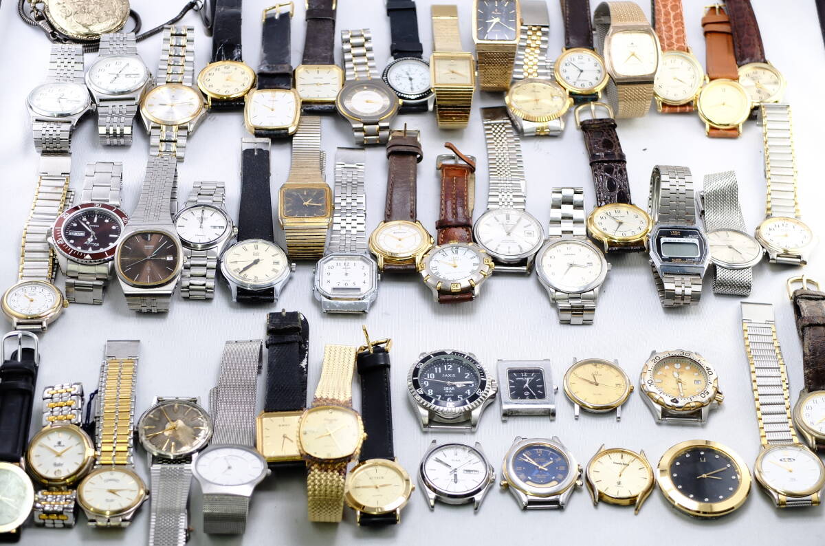 【A02E】【売り切り】メンズ腕時計 50点 まとめ 大量 SEIKO CITIZEN CASIO OMEGA ALBA 等の画像1
