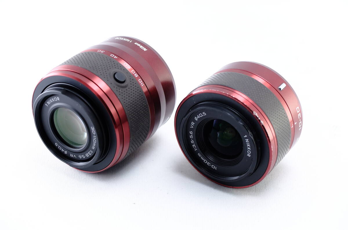 【A06E】【売り切り】Nikon ニコン 1 J2 + 1 NIKKOR10-30 / 30-110 レンズ2本セット デジタルカメラ