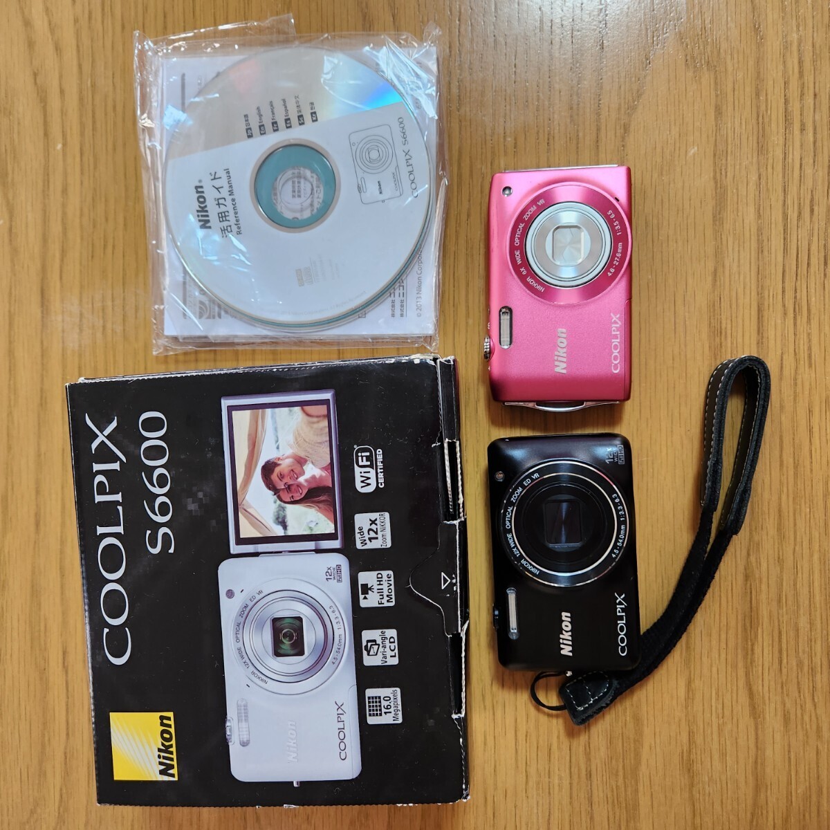 Nikon　ニコン　コンパクトデジタルカメラ　COOLPIX　クールピクス　S6600 S3300 ブラック　ピンク_画像1