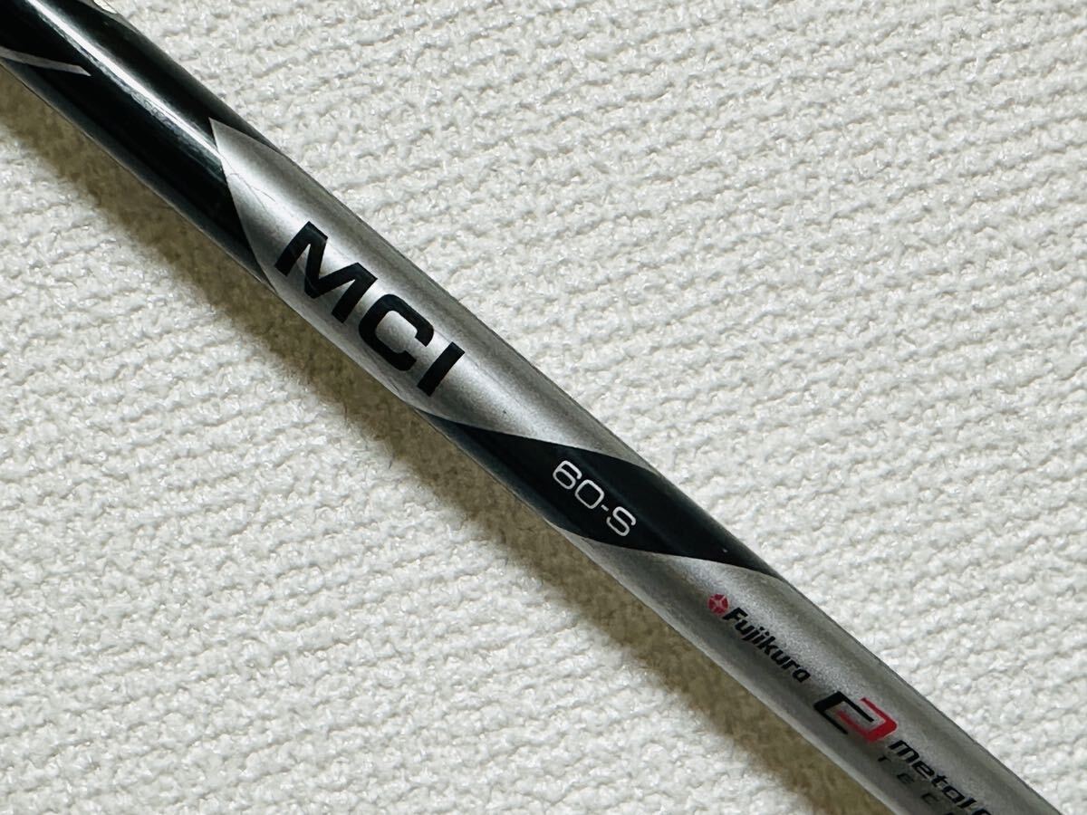 フジクラ シャフト ◆ MCI BLACK ◆ 60 S ◆ Sフレックス ◆ Fujikura for Titleist ◆ タイトリスト純正グリップ付き ◆ 966mm ◆ 中古品_画像1