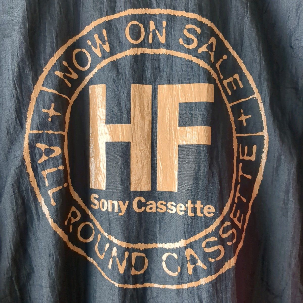 【未使用品】非売品　SONY Cassette HF　ナイロンジャンパー　ナイロンジャケット　企業ジャンパー　ビッグロゴ