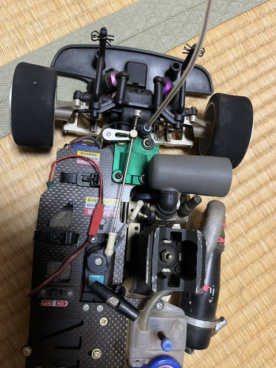 ジャンク TAMIYAタミヤ 1/10 エンジンRC 4WD レーシングカー TG10-MK.1 エンジンカー の画像3