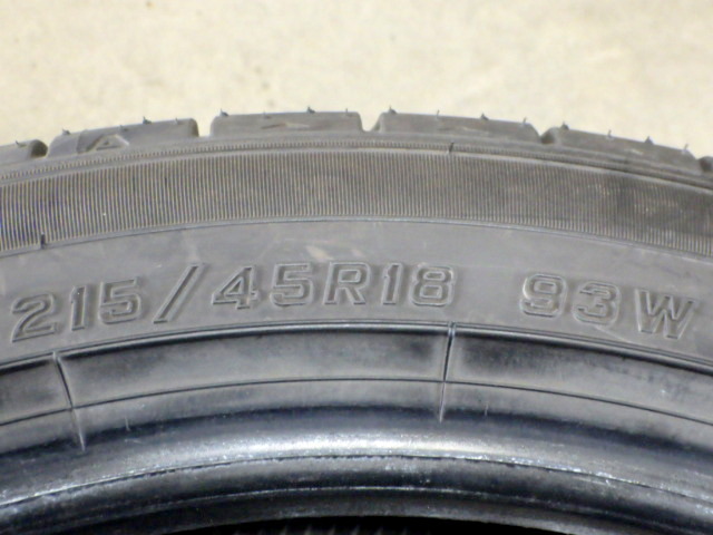 【D174】K8304104 送料無料・代引き可 店頭受取可 2022年製造 約8部山 ◆DUNLOP ENASAVE RV505◆215/45R18◆2本_画像6