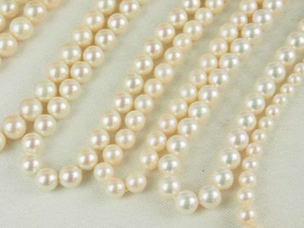 真珠 ネックレス ブレス 大量セット まとめて おまけのトップ付き シルバー 多数 03 SILVER 925 パール アコヤ 淡水