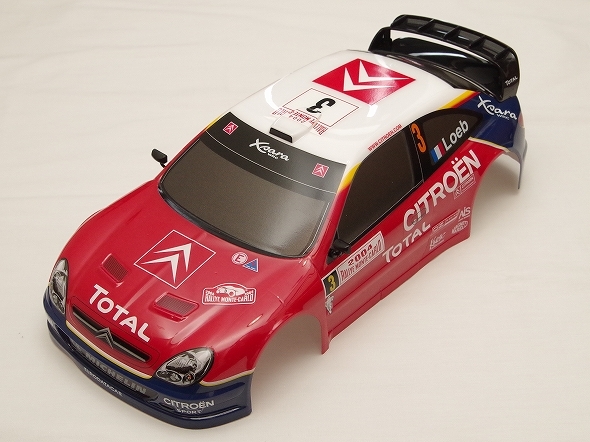 未走行 ジャンク タミヤ 1/10電動RC用 シトロエン クサラ WRC2004 塗装済み完成ボディ 割れ 破損多数 SP.1083 51083 の画像1