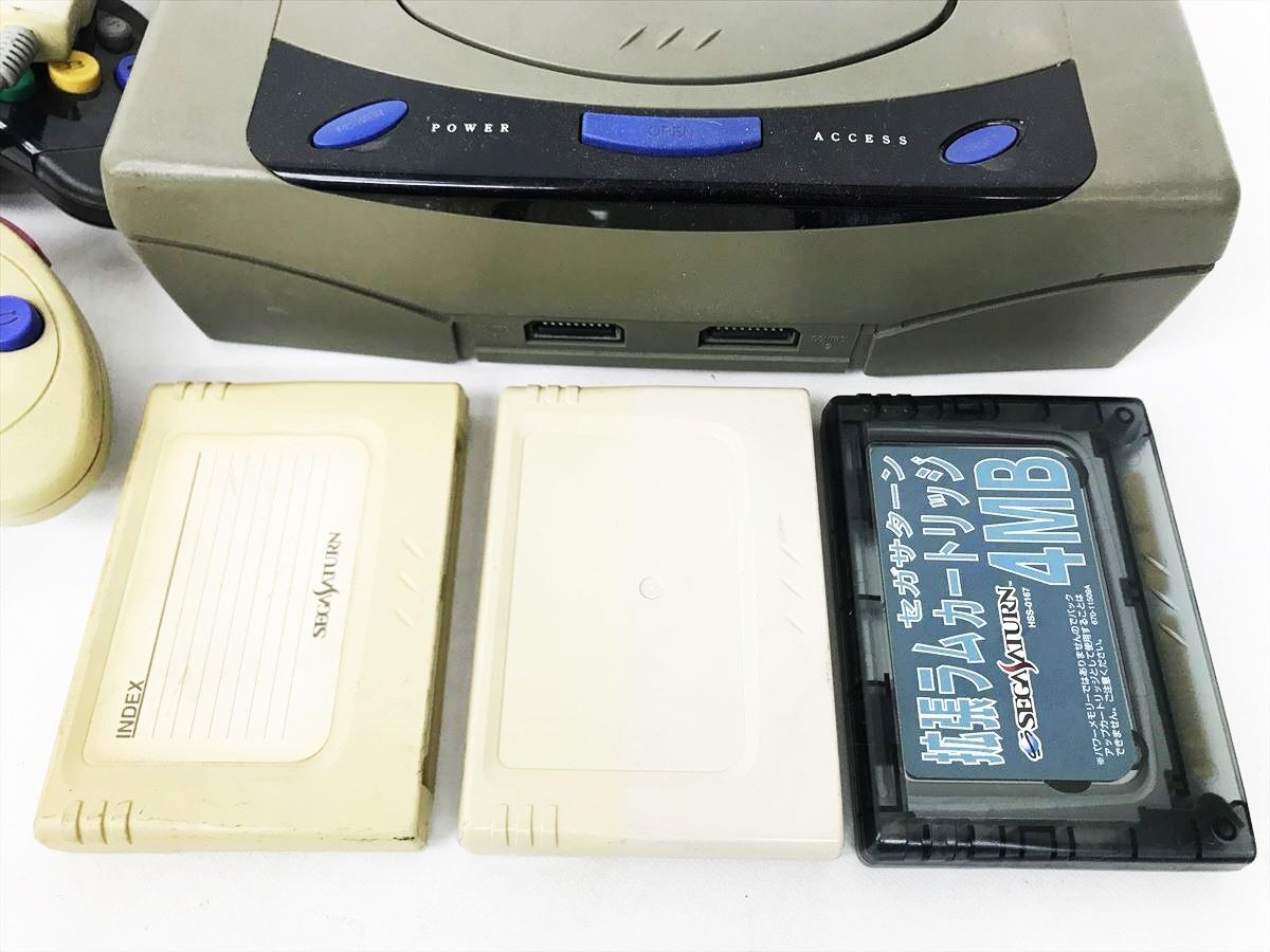 【1円】SEGA セガサターン 本体 セット セガ HST-3210 未検品ジャンク レトロゲーム機 DC06-304jy/G4の画像2