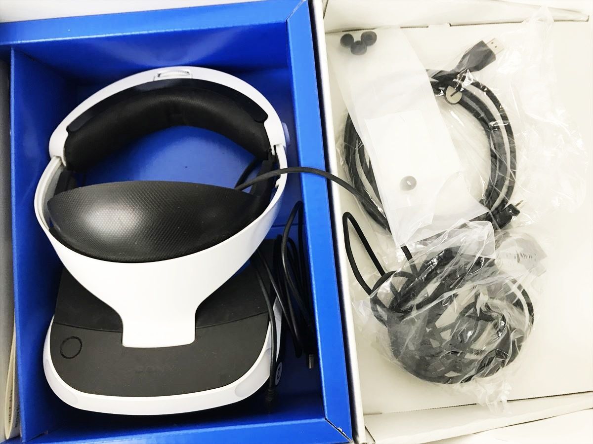 【1円】SONY PlayStation VR 本体 ヘッドセット カメラ同梱版 PS4 PSVR CUH-ZVR2 未検品ジャンク DC09-816jy/G4の画像3