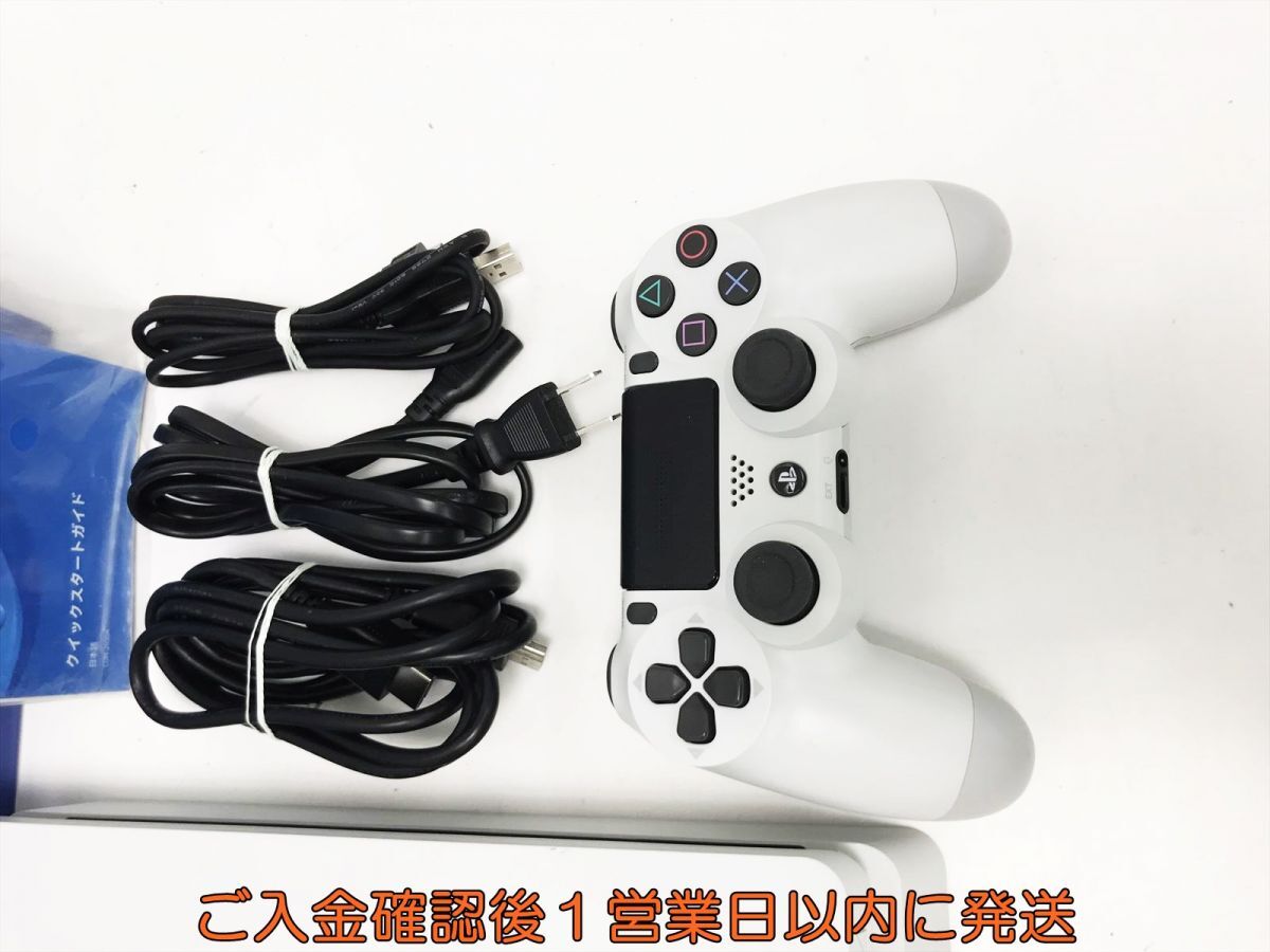 【1円】PS4 本体 セット 500GB ホワイト SONY PlayStation4 CUH-2100A 初期化/動作確認済 FW9.04 H08-288tm/G4_画像2