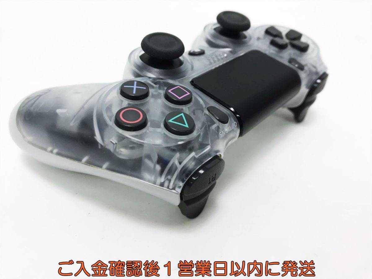 【1円】PS4 純正 ワイヤレスコントローラー DUALSHOCK4 クリスタル 未検品ジャンク SONY PlayStation4 K03-715tm/F3の画像5