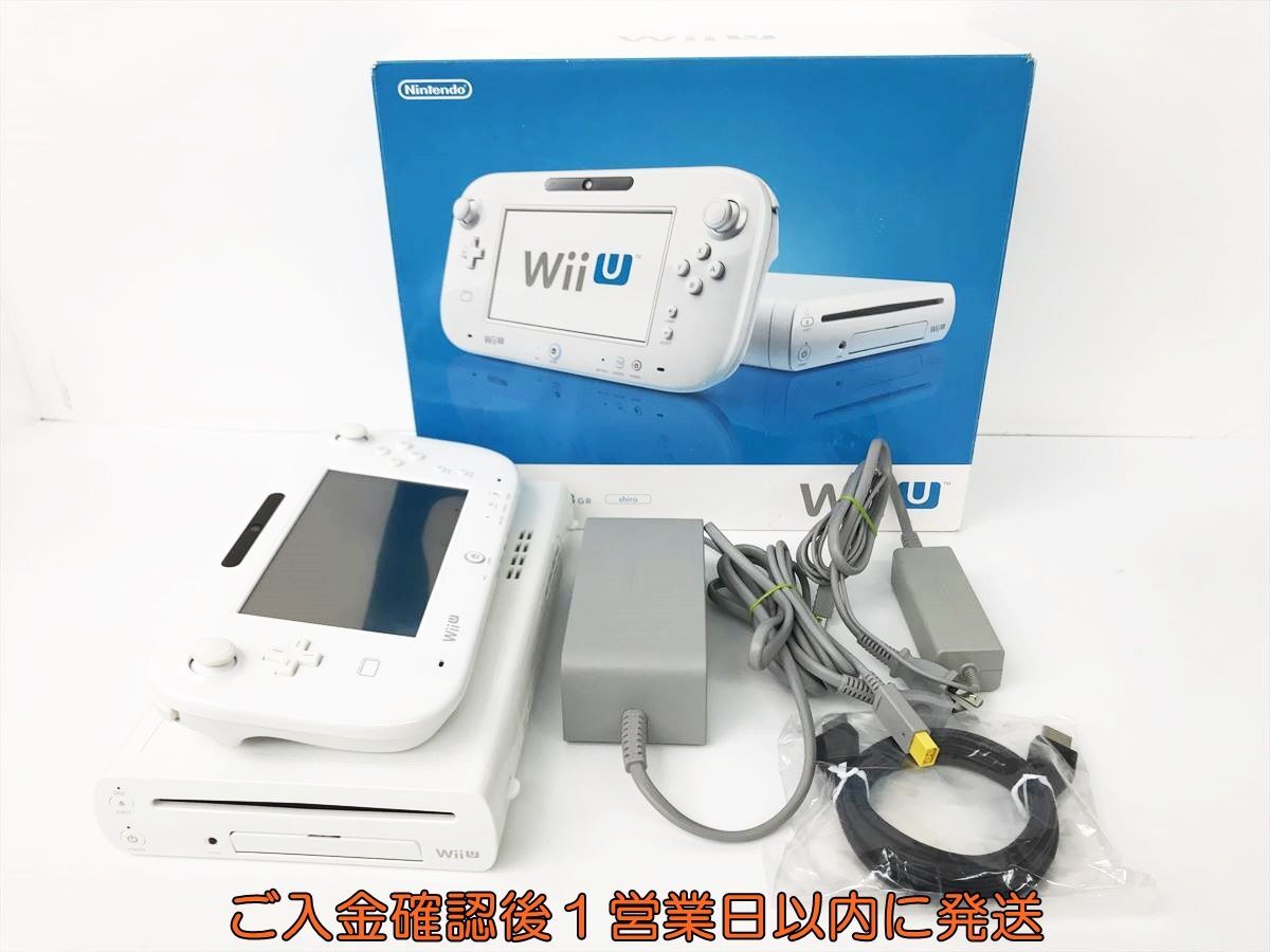 【1円】任天堂 WiiU 本体 ベーシックセット 8GB ホワイト ニンテンドーWii U 動作確認済 DC08-439jy/G4_画像1