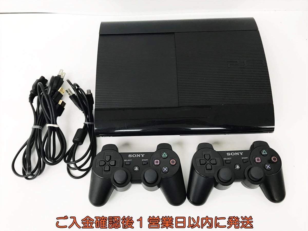 【1円】PS3 本体 セット 250GB ブラック SONY PlayStation3 CECH-4000B 初期化済 未検品ジャンク プレステ3 DC04-039jy/G4_画像1
