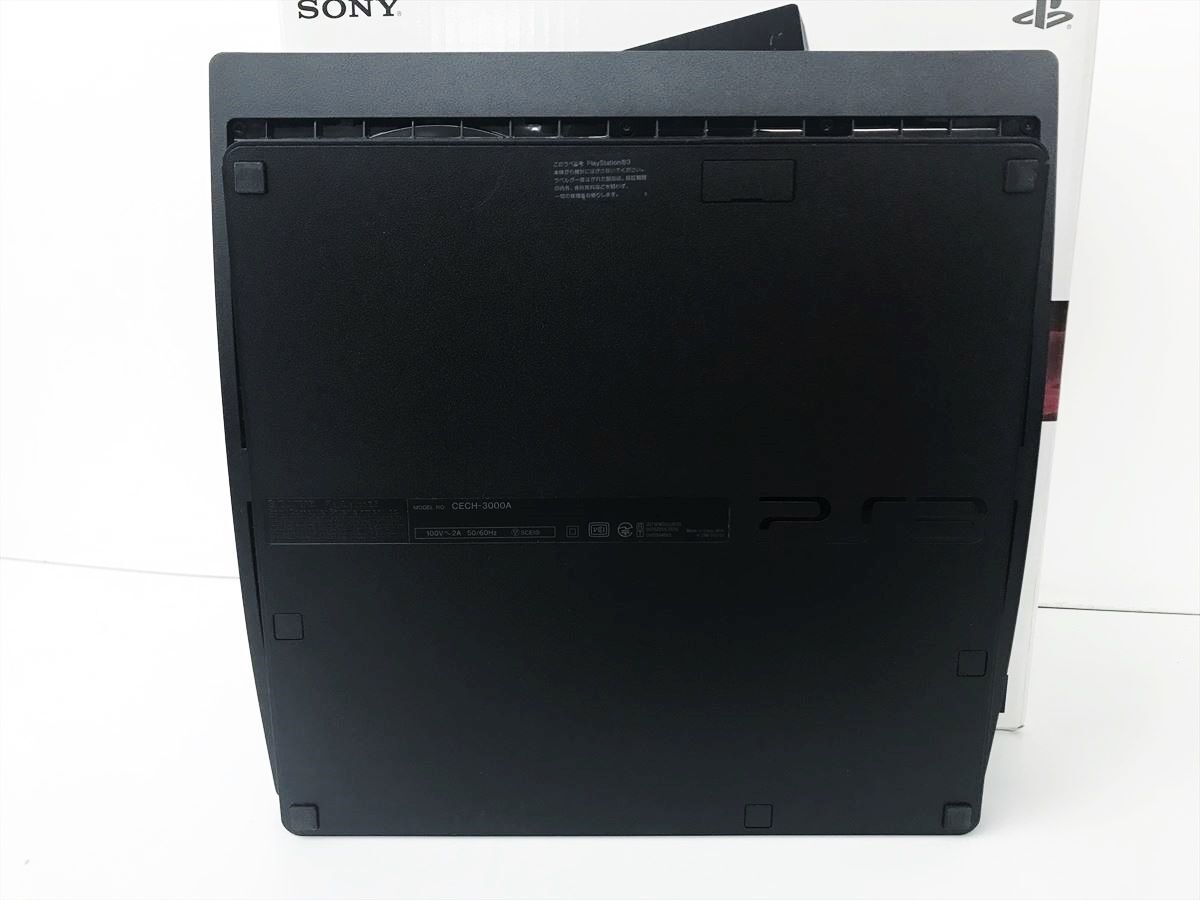 【1円】PS3 本体 セット 160GB ブラック SONY PlayStation3 CECH-3000A 初期化済 未検品ジャンク プレステ3 DC07-899jy/G4_画像4