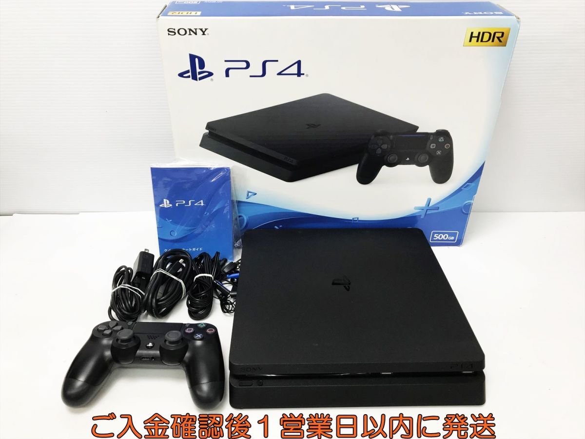 【1円】PS4 本体/箱 セット 500GB ブラック SONY PlayStation4 CUH-2100A 初期化/動作確認済 プレステ4 G06-513sy/G4