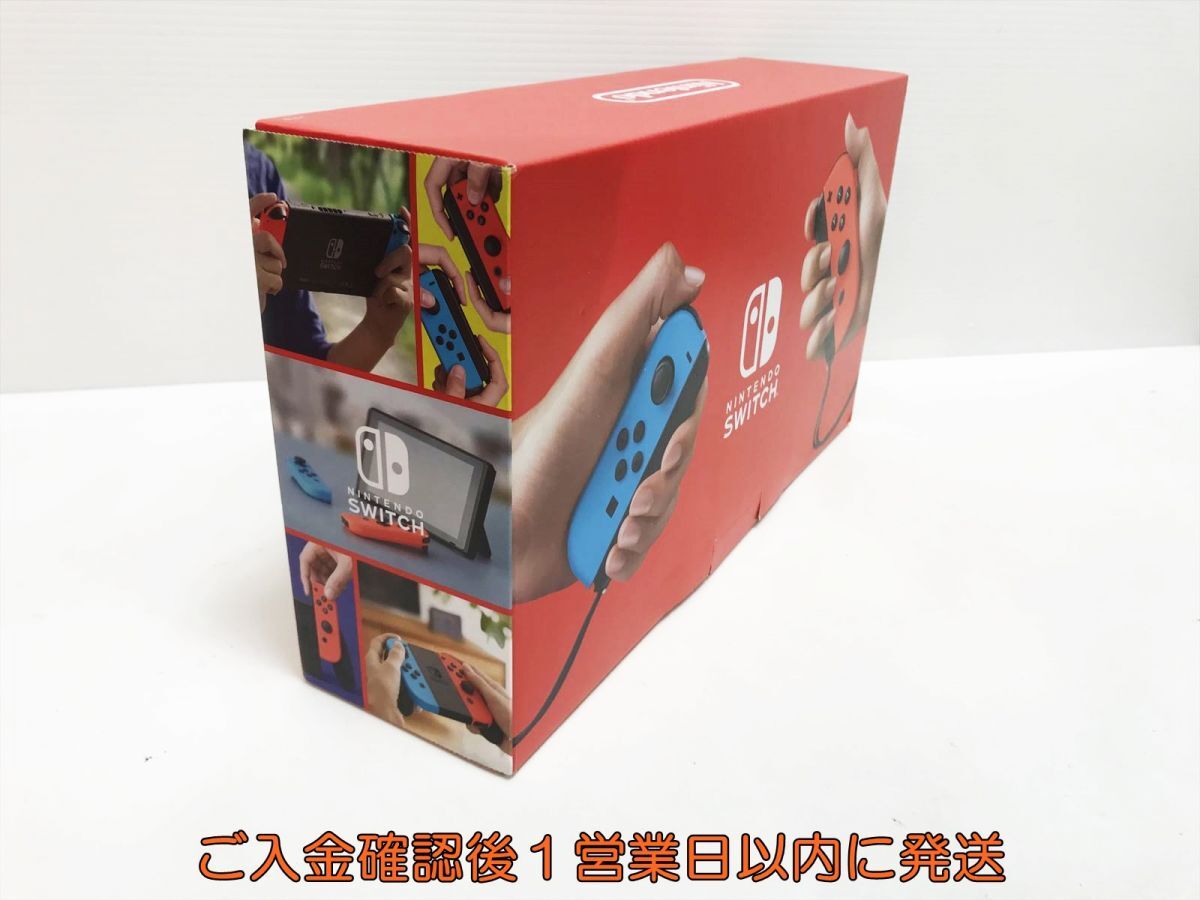 未使用品 任天堂 新型 Nintendo Switch 本体/箱 セット ネオンブルー/ネオンレッド ゲーム機本体 K05-403yk/G4の画像3