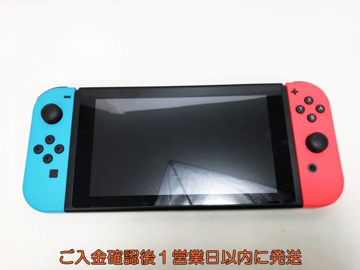 【1円】任天堂 新モデル Nintendo Switch 本体 セット ネオンレッド/ネオンブルー 初期化/動作確認済 新型 K05-402yk/G4の画像2
