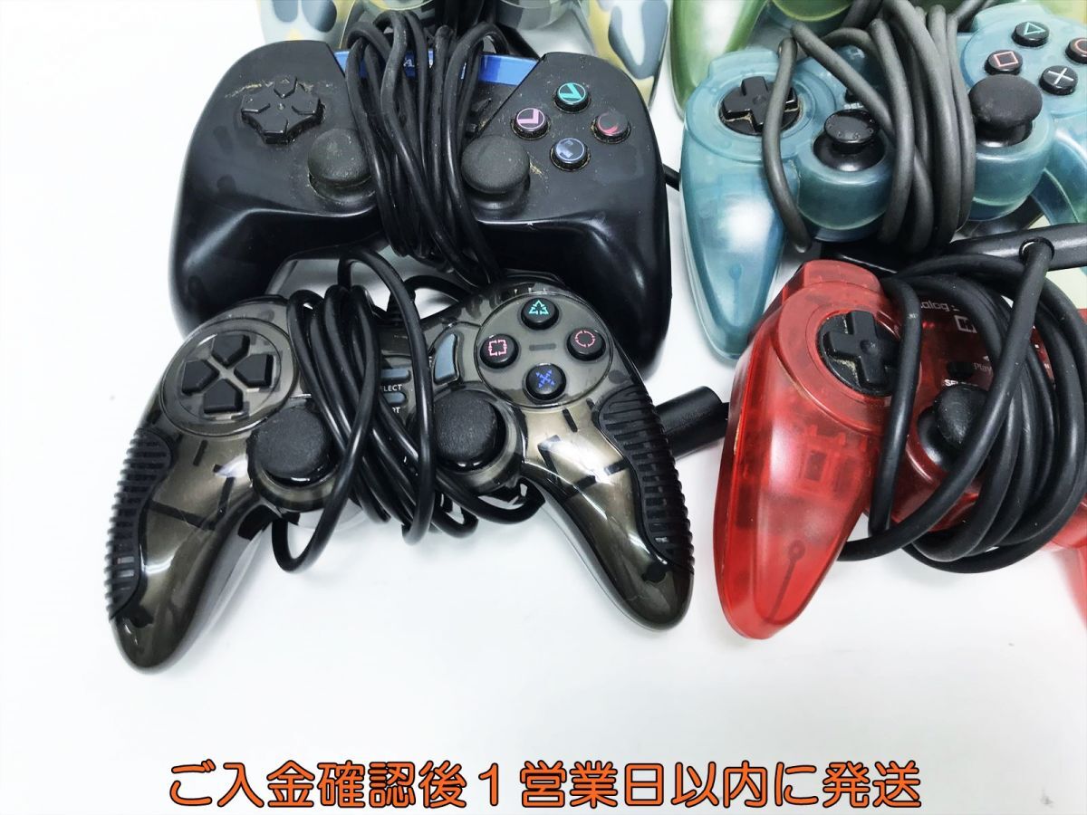 【1円】PS2/PS1 社外製 コントローラー 9個セット ゲーム機周辺機器 まとめ売り 未検品ジャンク F08-1603tm/G4の画像4