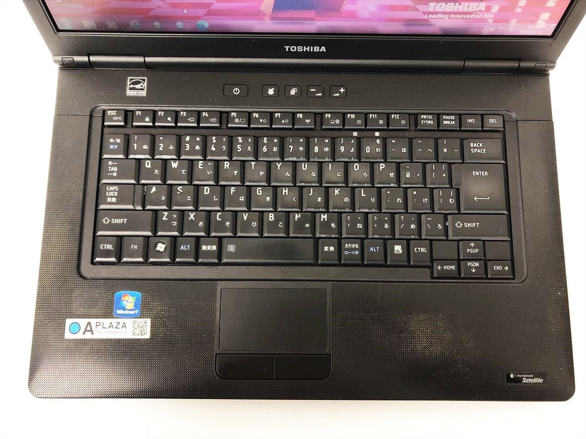 【1円】Dynabook B550/B 15.6型ノートPC Win7Pro i5 M480 2GB 160GB DVD-RW 初期化済 未検品ジャンク DC05-915jy/G4の画像3