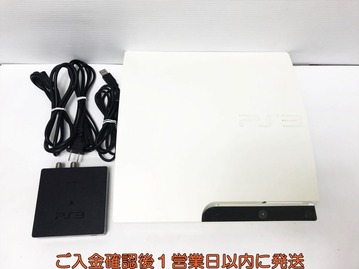 【1円】PS3 本体 セット 320GB ホワイト SONY PlayStation3 CECH-2500B 初期化/動作確認済 プレステ3 G05-341sy/G4の画像1