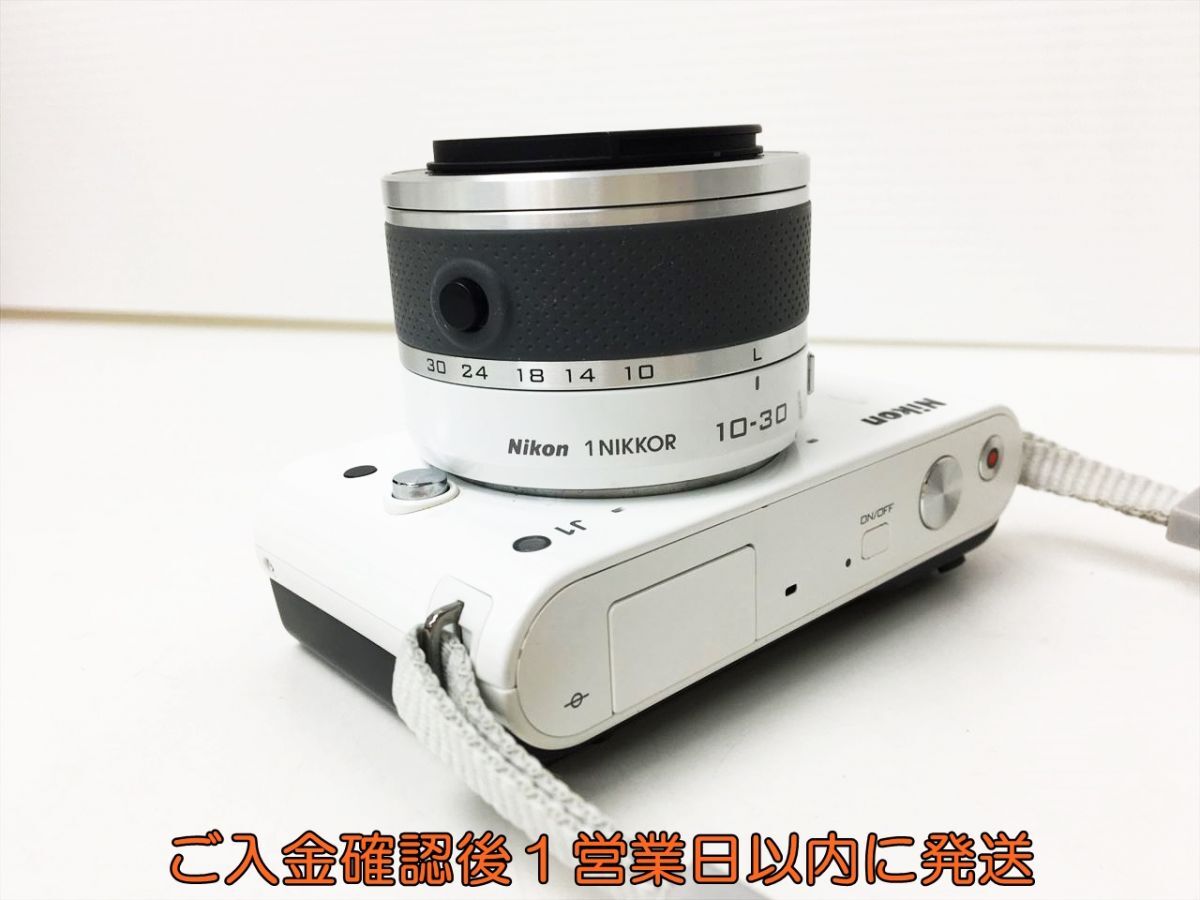 【1円】Nikon 1 NIKKOR J1 ミラーレス一眼カメラ ボディ/バッテリー/充電器 セット ホワイト 未検品ジャンク ニコン J01-668rm/F3の画像5