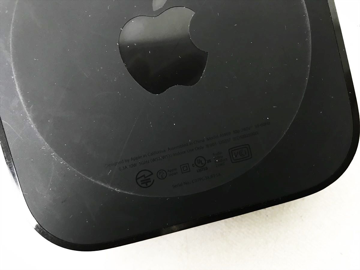 【1円】Apple TV A1469 本体/リモコン セット 未検品ジャンク アップルTV EC22-301jy/F3の画像5
