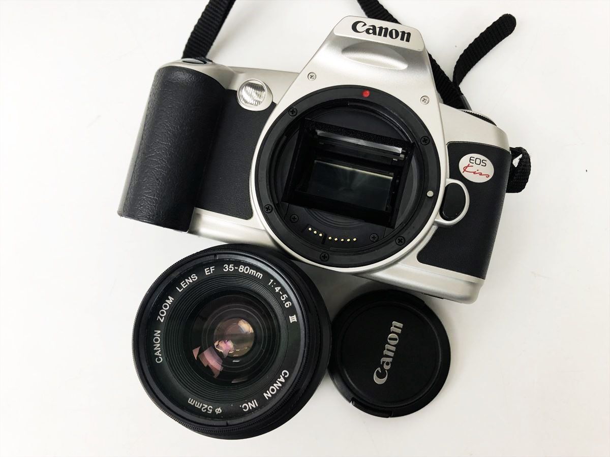 【1円】Canon EOS Kiss ボディ 35-80mm レンズ カメラバッグ セット 未検品ジャンク キャノン DC07-910jy/G4の画像3