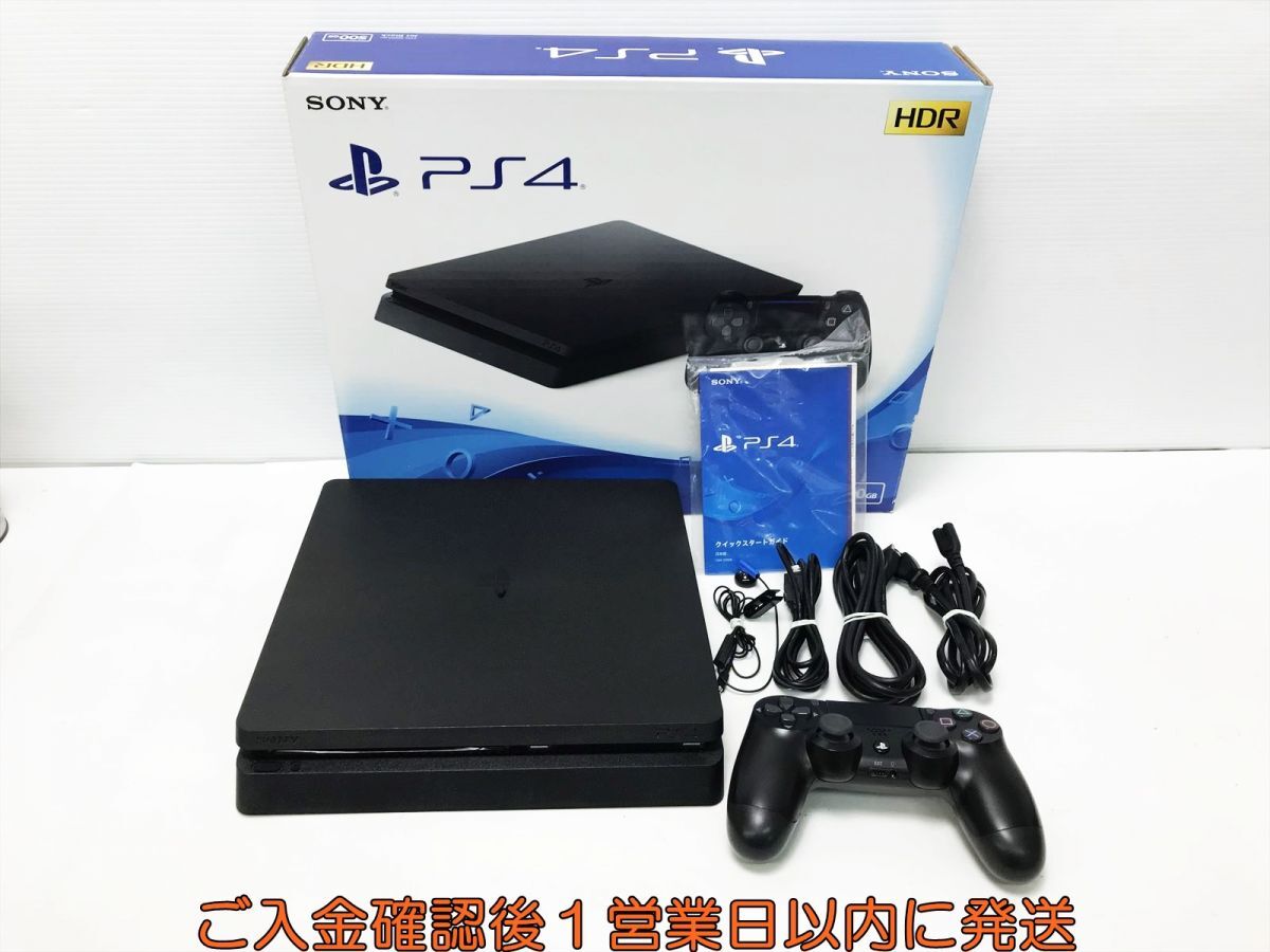 【1円】PS4 本体 セット 500GB ブラック SONY PlayStation4 CUH-2200A 初期化/動作確認済 プレステ4 G01-423os/G4_画像1