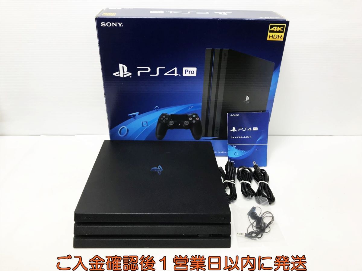 【1円】PS4 Pro 本体/箱 セット 1TB ブラック SONY PlayStation4 CUH-7200B 初期化/動作確認済 プレステ4プロ G01-429os/G4_画像1