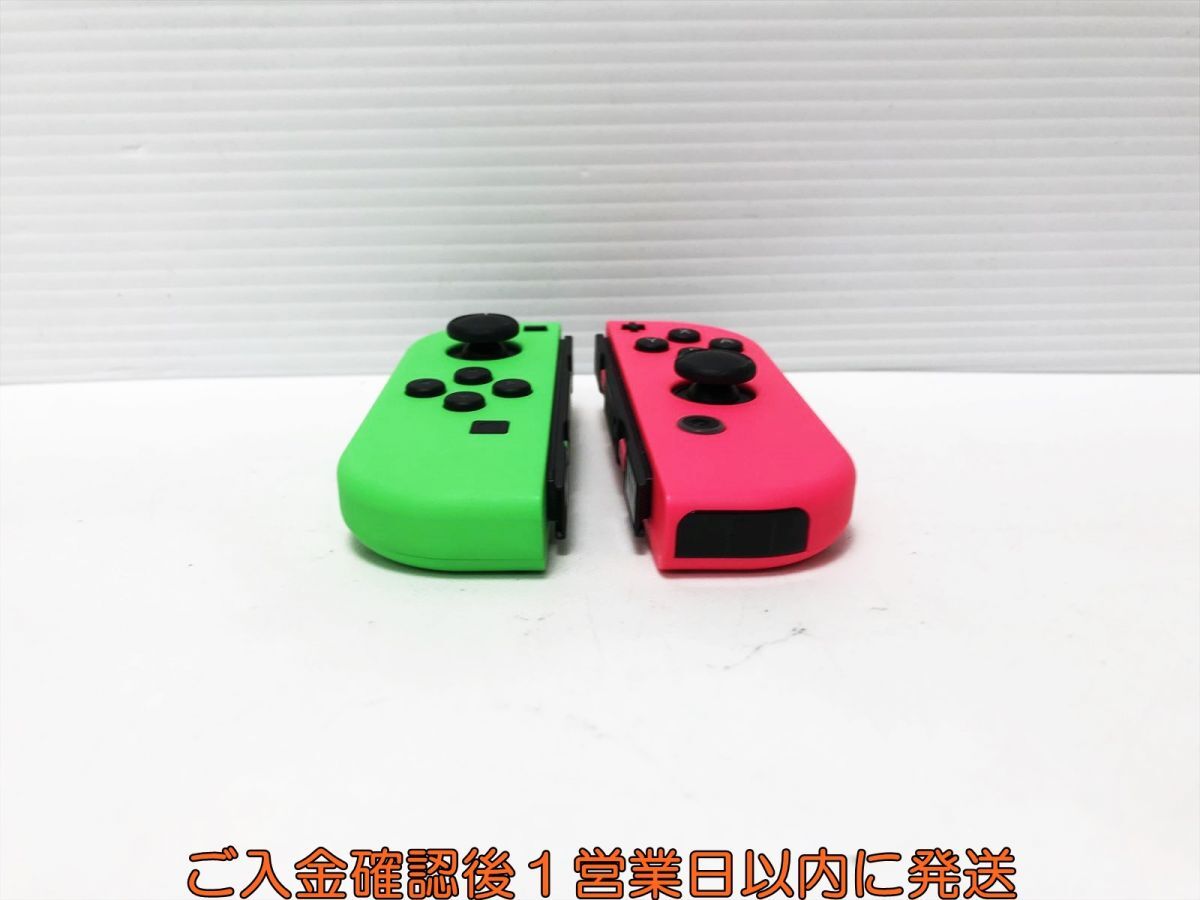 【1円】任天堂 Nintendo Switch Joy-con 左右セット L R ネオングリーン/ネオンピンク 動作確認済 ジョイコン G09-557sy/F3の画像5