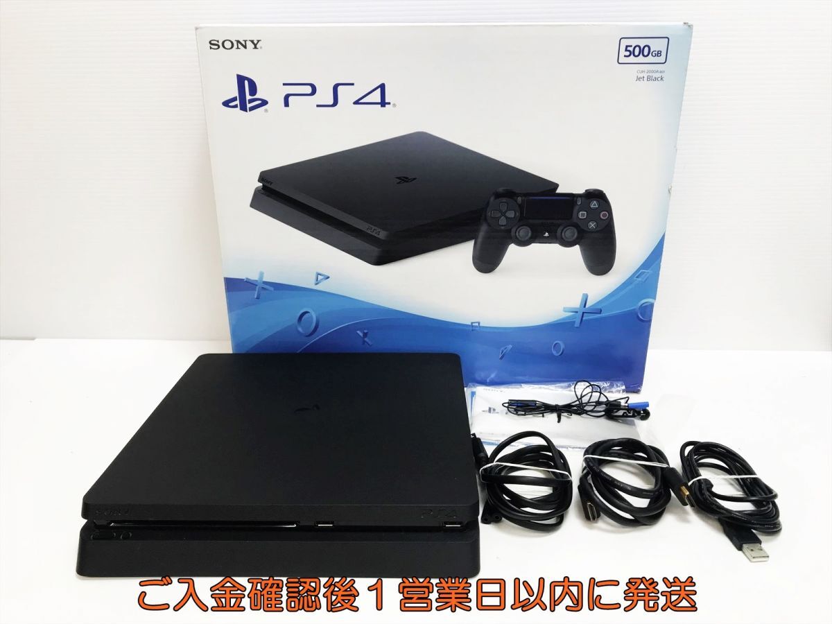 【1円】PS4 本体 セット 500GB ブラック SONY PlayStation4 CUH-2000A 初期化/動作確認済 プレステ4 J09-340yk/G4の画像1