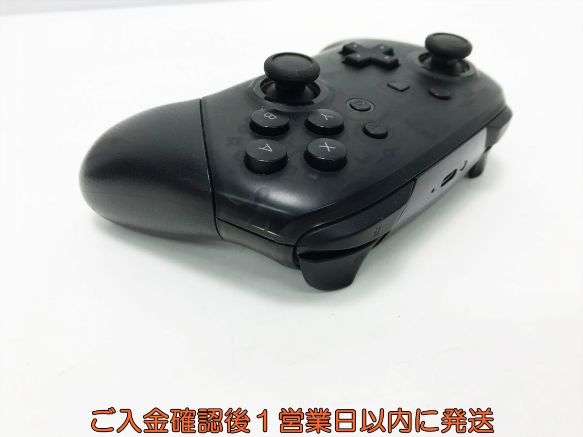 【1円】任天堂 純正 Nintendo Switch Proコントローラー ブラック 未検品ジャンク ニンテンドースイッチ K06-009tm/F3_画像4