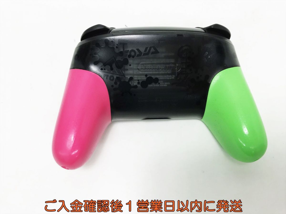 【1円】任天堂 純正 Nintendo Switch Proコントローラー スプラトゥーン2エディション 未検品ジャンク ニンテンドースイッチ K06-037tm/F3の画像5