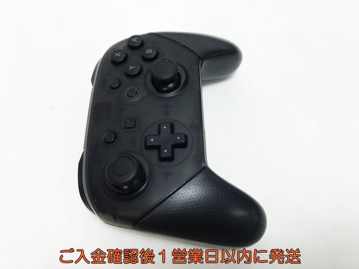 【1円】任天堂 純正 Nintendo Switch Proコントローラー ブラック HAC-013 未検品ジャンク ニンテンドースイッチ L01-390yk/F3の画像4