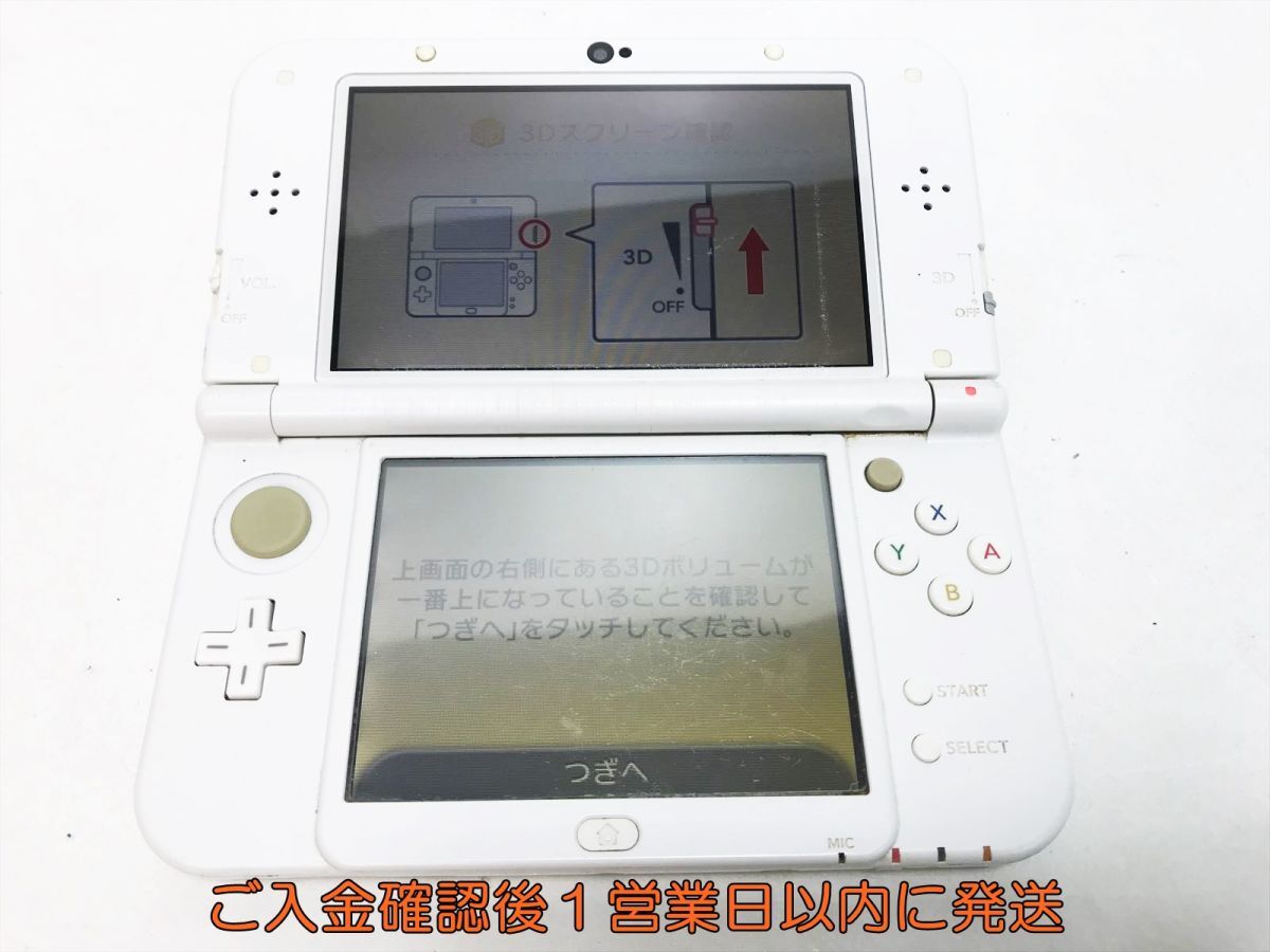 [1 jpy ]New Nintendo 3DSLL body white box equipped nintendo RED-001 the first period ./ operation verification settled 3DS LL screen scorch H09-493yk/F3