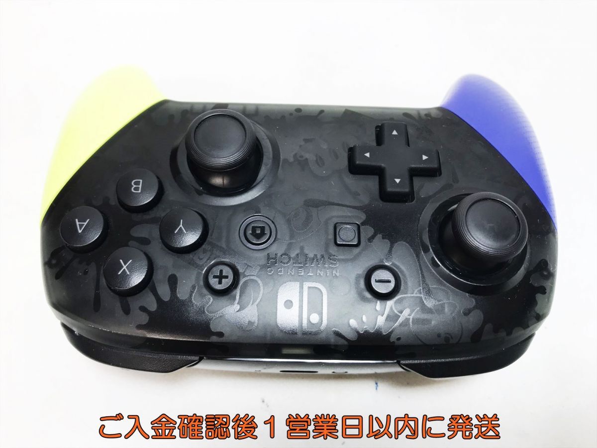 【1円】任天堂 純正 Nintendo Switch Proコントローラー スプラトゥーン3 エディション 動作確認済 ニンテンドースイッチ K09-710yk/F3の画像3