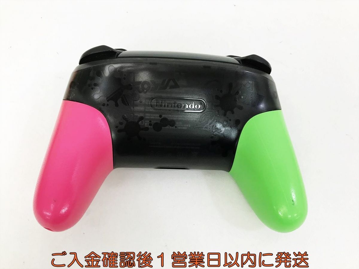 【1円】任天堂 純正 Nintendo Switch Proコントローラー スプラトゥーン2 未検品ジャンク ニンテンドースイッチ M05-117kk/F3_画像4